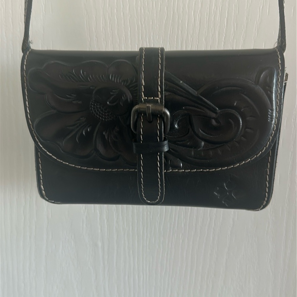 Black Leather Patricia Nash Crossbody